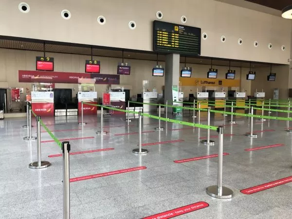 Seguridad Covid 19 en el aeropuerto